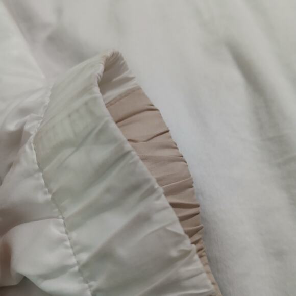 FOOT JOY Med Women's Long-Sleeved Golf Jacket Full-Zip White/tan (see pics-spot) - Picture 8 of 12